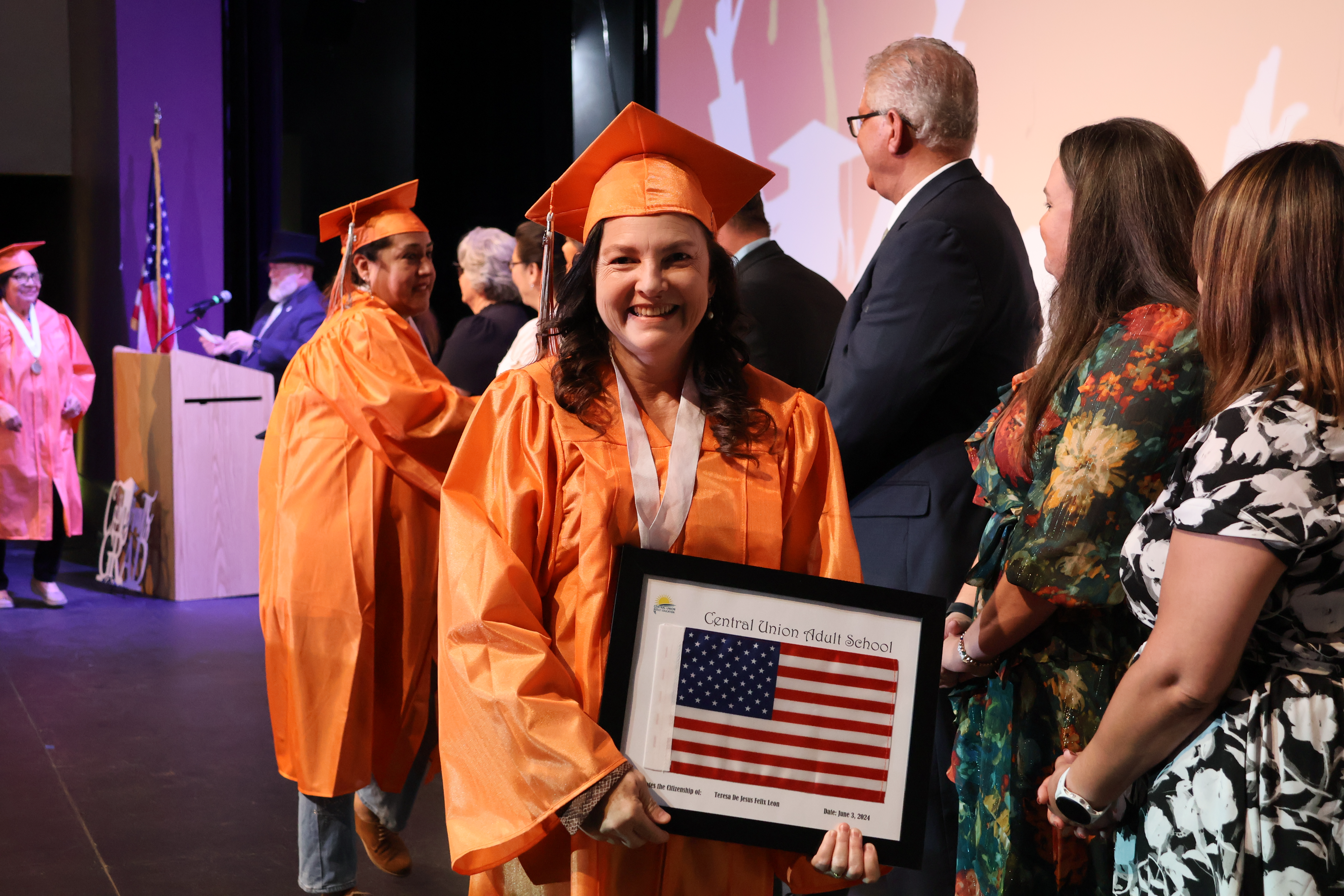 CUAS student recognized for becoming a US Citizen